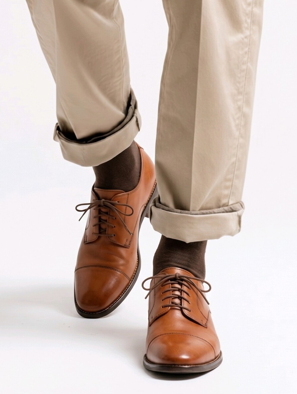 Cole Haan Mens Lenox Hill British Tan Cap Toe Lace Up Dress Oxfords Size 10.5 M